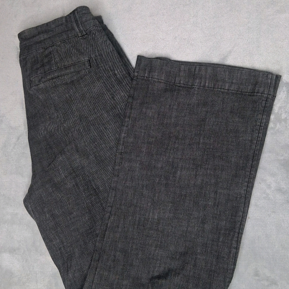 Coldwater Creek Jeans Pants Womens Stretch Flared Casual Charcoal Petite 6